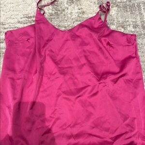 Pink Satin Camisole Top